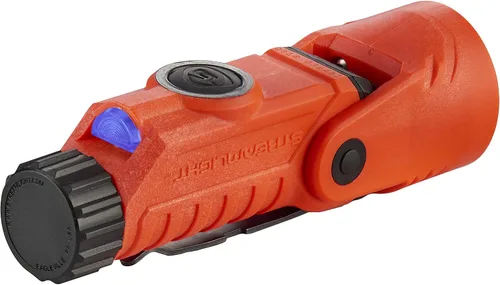 Vista 5 de Streamlight 88901 Vantage 180 X linterna para montar en casco y de ángulo recto para bomberos con soporte para casco, naranja