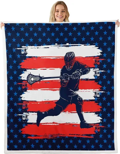 Vista 18 de Feelyou Football Throw Blanket Basketball Sports Soft Fleece Sherpa Cozy Fuzzy Plush Warm Soccer Ball Game Fuzzy Plush Throw Black Baseball Gaming