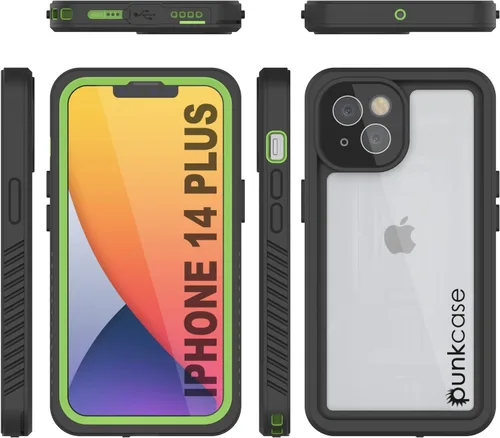 Vista 7 de Punkcase Funda impermeable para iPhone 14 Plus [serie extrema] [ajuste delgado] [certificado IP68] [a prueba de golpes] [a prueba de nieve]