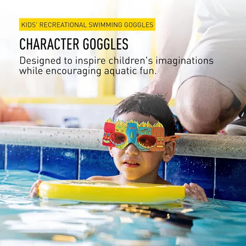 Vista 2 de FINIS Gafas de natación con personajes para niños