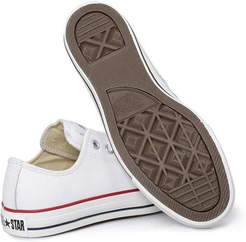 Vista 5 de Converse Chuck Taylor All Star - Parte superior baja de cuero Blanco