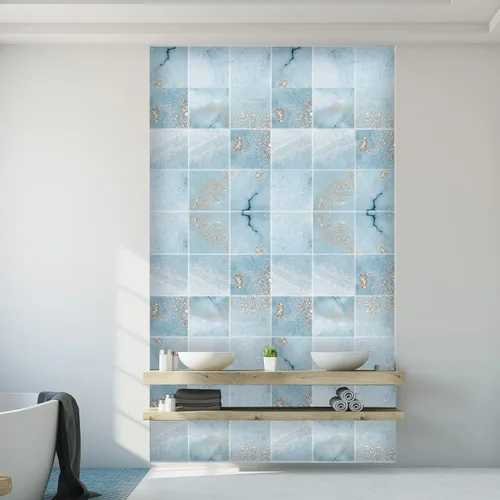 Vista 29 de 12 calcomanías mate para azulejos de pared, despegar y pegar, autoadhesivas, calcomanías de vinilo para azulejos de pared, adhesivo de PVC