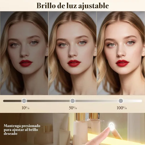 Vista 4 de Memobarco Escritorio de maquillaje pequeño negro con cajón y estantes de almacenamiento