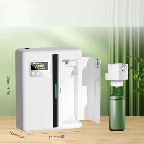 Vista 7 de Difusor de aroma, difusor de aromaterapia Bluetooth para el hogar, difusor inteligente de aroma de aire con cabezal atomizador desmontable