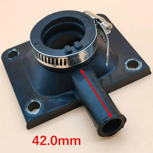 Vista 8 de Bota colector de admisión para carrito de golf Yamaha G1 2-Cycle G1A Gas G1E Electric 1983 1984 1985 1986 1987 1988 J24-13586-00 J241358600 23-029