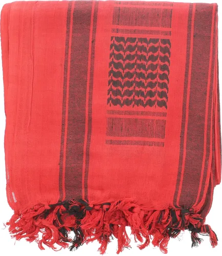 Vista 2 de ARMYU - Bufanda táctica militar árabe Shemagh, Keffiyeh, 100% de algodón Azul & blanco