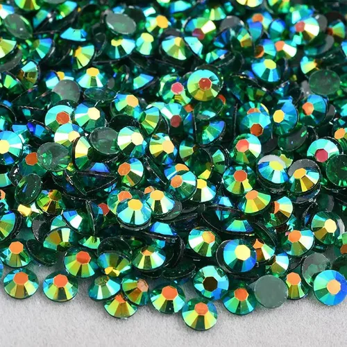 Vista 13 de 10000 diamantes de imitación de resina de 0.118 pulgadas, parte trasera plana transparente, color negro azabache AB para manualidades, zapatos