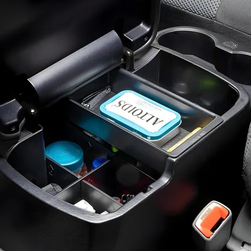 Vista 6 de Vehicle OCD - Divisor de consola central, bandeja y organizador de guantera para Toyota Tacoma (2005-2015) - Fabricado en Estados Unidos