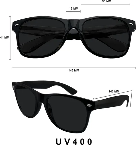 Vista 6 de Emblem Eyewear - Womens Mens Unisex Polarized Square Sunglasses Retro Sun Glasses 100% UV Blocking