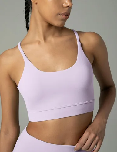 Vista 3 de Colorfulkoala Dreamlux - Sujetadores deportivos con tiras y lazo para mujer, diseño de impacto ligero, para entrenamiento y yoga