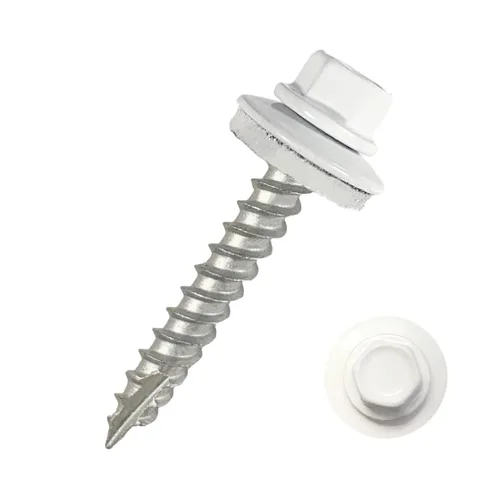 Vista 18 de EAGLE 1 Tornillos para Techos de Metal #10 - Tornillos Autorroscantes con Cabeza Hexagonal Pintada y Arandela de Goma EDPM para Metal a Madera