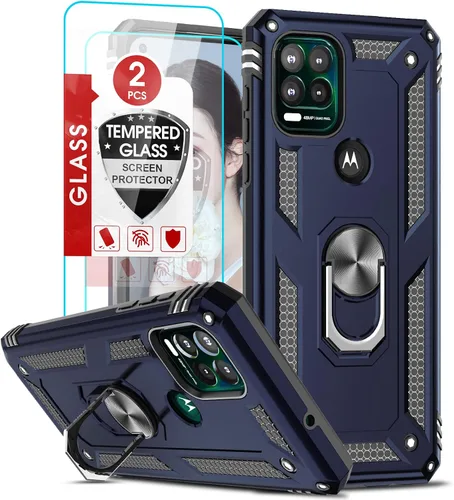 Vista 184 de LeYi Funda para Moto G Stylus 2022 4G (no compatible con 5G), funda para Moto G Stylus con 2 protectores de pantalla, funda protectora de grado Oro
