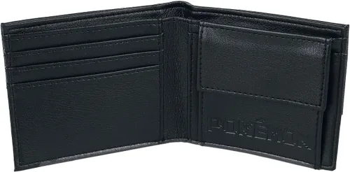 Vista 4 de Pokémon Pixel Starter - Cartera unisex para fanáticos del anime, color negro y blanco, Negro -, Billetera plegable