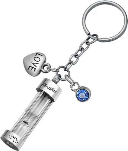 Vista 12 de Llavero de reloj de arena para cenizas, colgante de urna conmemorativa, recuerdo de cremación, joyería para tía, Aunt