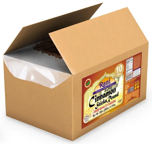 Vista 4 de Rani Palitos de Canela 160oz (10lbs) 4.54kg Caja a Granel - 875-1000 Palitos - Aroma Fuerte, Perfecto para Hornear, Cocinar y Bebidas Más de 3