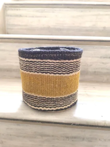 Vista 26 de Cesta de Maceta de Yute Resistente, Cesta Tejida Moderna, Maceta para Flores, Maceteros de Interior para Suelo, Cesta Organizadora de Almacenamiento