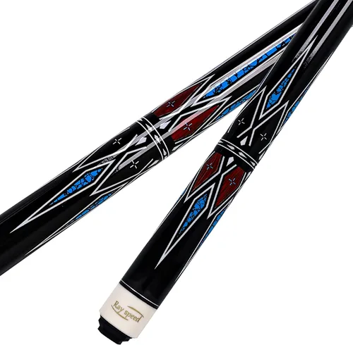 Vista 2 de Palo de billar profesional con estuche rígido de madera dura de arce canadiense profesional de billar de 58 pulgadas, juego de palos de piscina de 2