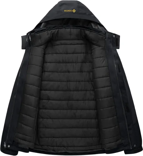 Vista 3 de GEMYSE Chaqueta de nieve impermeable 3 en 1 para hombre abrigo de invierno aislado