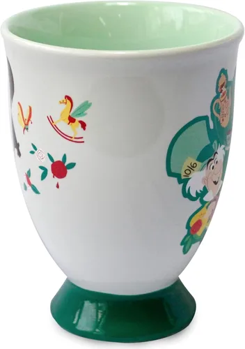 Vista 4 de Disney Parks Exclusive – Taza de café de cerámica – Cambio de color – Pedestal Alicia en el País de las Maravillas, 11 onzas