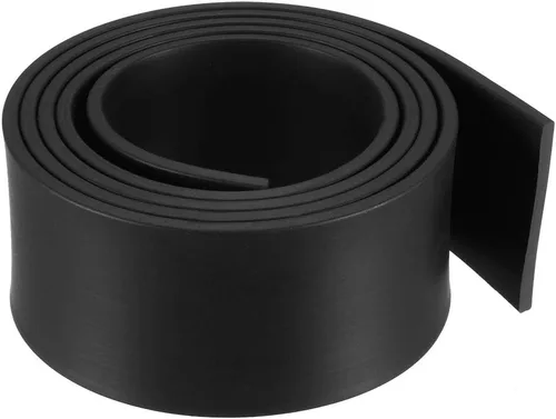 Vista 22 de uxcell Tira de sello de goma rectangular maciza, 0.197 in de ancho, 0.118 in de grosor, 3.3 ft de largo, color negro