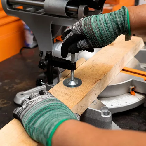 Vista 11 de TRUPER SINCO-12X Sierra ingletadora compuesta de doble bisel de 12 pulgadas con línea láser, 2 3/4 HP (hoja de sierra de madera incluida)