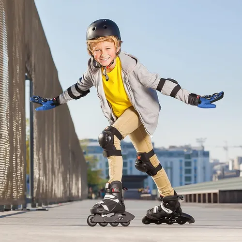 Vista 7 de Guantes de motocross para niños, niños y jóvenes, guantes de conducción para motocicleta, BMX, bicicleta de montaña, ATV, dedos completos, guantes