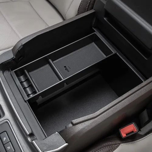 Vista 9 de PIMCAR Organizador de consola central para Ford F150 2021 2022 2023, F150 Lightning 2022 2023 Caja de almacenamiento del reposabrazos Accesorios