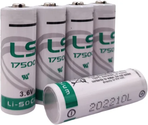Vista 7 de 5 baterías de litio LS17500 (ER17500) de 3.6 voltios A (3600 mAh) de repuesto para respaldo de emergencia LS17500