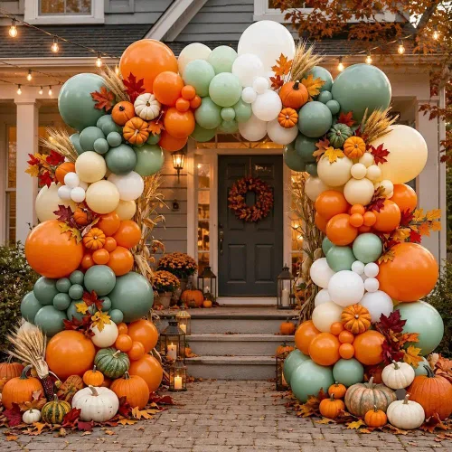 Vista 12 de Globos negros, verdes y marrones, doble relleno, color verde esmeralda oscuro, kit de arco de guirnalda de globos para Navidad, Año Nuevo Negro