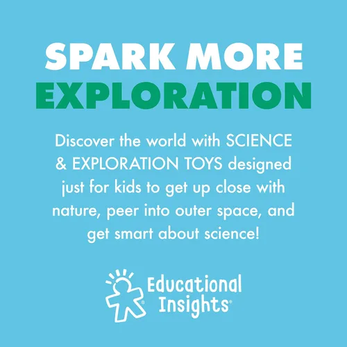 Vista 5 de Educational Insights GeoSafari Jr. Kidscope, Microscopio para niños, juguete STEM, relleno para cesta de Pascua para niños, regalo para niños