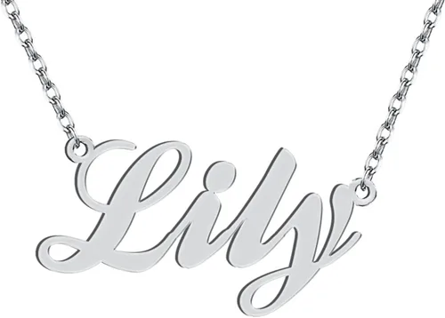 Vista 72 de Personalized Custom Name Pendant Necklace Stainless Steel for Women