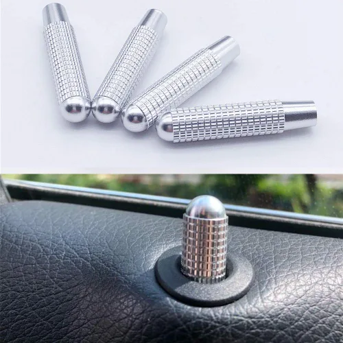 Vista 9 de Angelguoguo 4 unids/set metal tornillo estilo coche modificado puerta perno bloqueo Pin interruptor para Mercedes Benz A B GLA CLA ML E GL clase Azul
