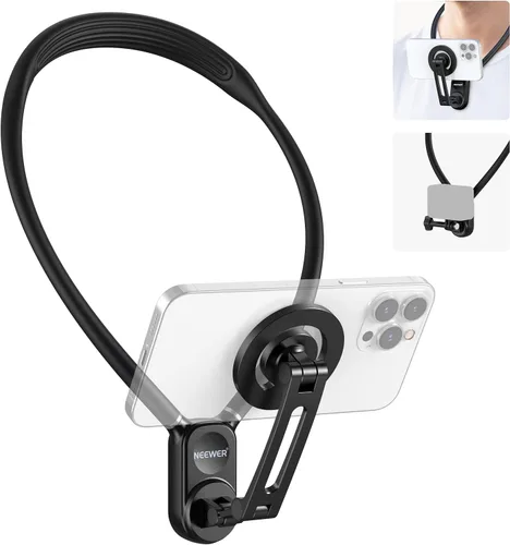 Vista 10 de NEEWER - Soporte magnético para cámara de acción, soporte magnético de liberación rápida con clip para teléfono compatible con GoPro Hero 13, 12