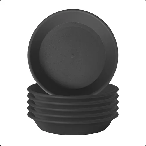 Vista 20 de 6 platillos de plástico para plantas de 5 pulgadas, tamaño individual, grueso y fuerte de 6, 8, 10, 12 pulgadas, bandeja de recogedor de agua