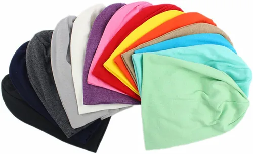 Vista 5 de Qhome - Gorro de punto liso para niños y niñas, suave, holgado, cálido, unisex, para niños