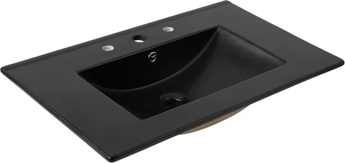 Vista 16 de JONATHAN Y - Lavabo auxiliar de 20 pulgadas para baño, 3 agujeros, color negro