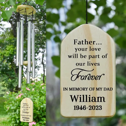 Vista 11 de Campanillas de viento conmemorativas para la pérdida de la madre, regalo de condolencias en memoria de mamá