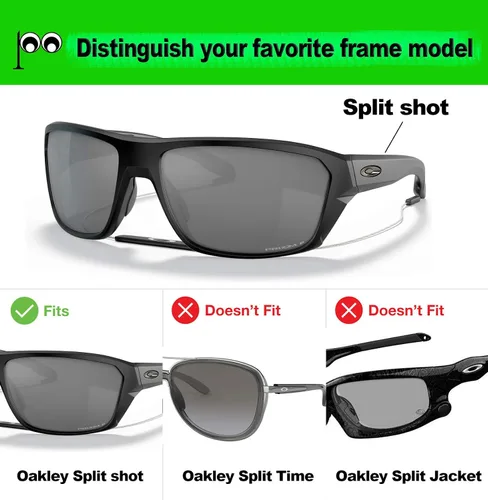 Vista 4 de Prizo Lentes polarizadas de repuesto para Oakley Split Shot gafas de sol OO9416-2 Sets