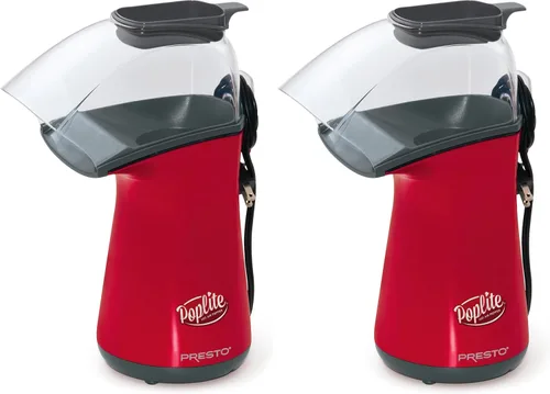 Vista 14 de Presto 04867 Poplite Plus Hot Air Popcorn Popper - Taza Medidora Incorporada + Derrite Mantequilla, Fácil de Limpiar, Enrollador de Cable
