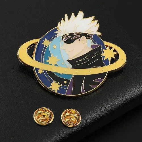 Vista 6 de Anime Enamel Pins - Cartoon Character Figure Cosplay Lapel Pin Metal Brooches Badges Gifts for Fans