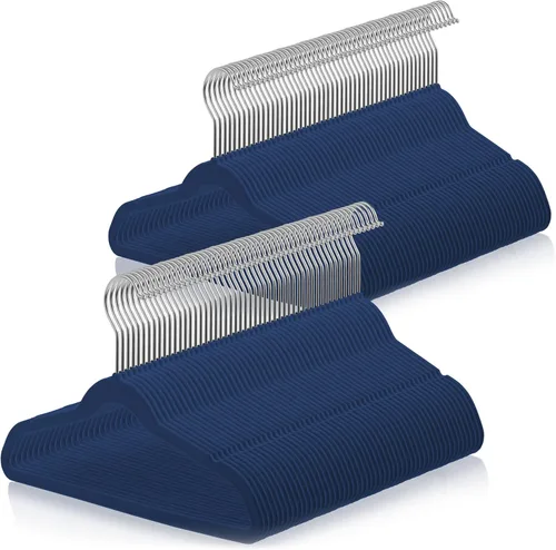 Vista 8 de Casafield 100 perchas de terciopelo para niños, tamaño de 14 pulgadas, color negro