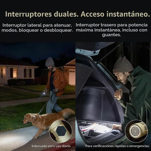 Vista 5 de OLIGHT BatonUltra - Linterna EDC recargable, 1800 lúmenes, 6 modos de luz de bolsillo con luz blanca pura, linternas LED brillantes USB C