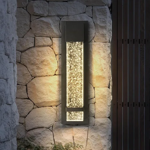 Vista 25 de ASD LED 13" Bubble Glass Wall Light Fixture, Outdoor & Indoor Seeded Sconce 3CCT, Waterproof, Dimmable, ETL Listed 12W 500LM 3000-5000K 120V