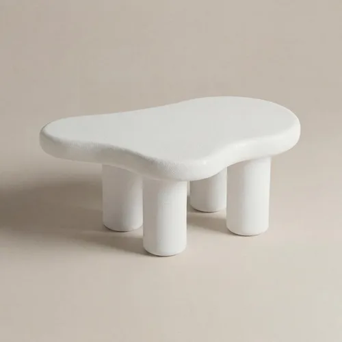 Vista 8 de Mesa de centro moderna de piedra para sala de estar, sofá de nube de mármol sintético, mesa central para apartamento/dormitorio/oficina (ónix miel)