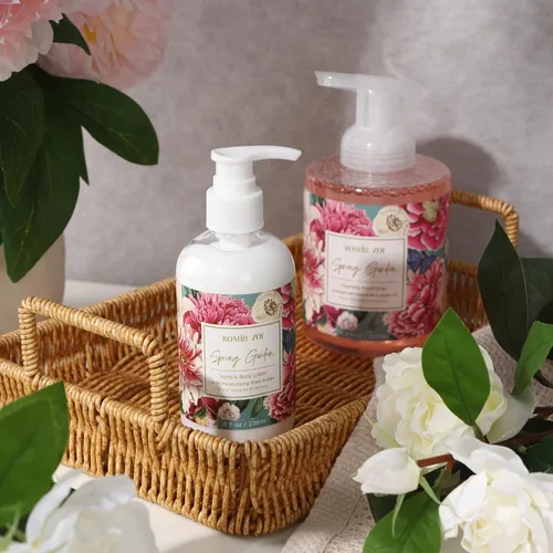Vista 7 de ROMIIE ZOI Loción diaria para manos y cuerpo con manteca de karité hidratante - Jardín de primavera con aroma a felicidad botánica - 236 ML / 8 FL OZ