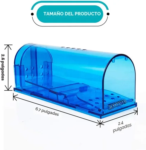 Vista 4 de Trampa para ratones humanitaria Atrapa y suelta trampas para ratones que funcionan Trampa para ratones que no matan para ratones/roedores