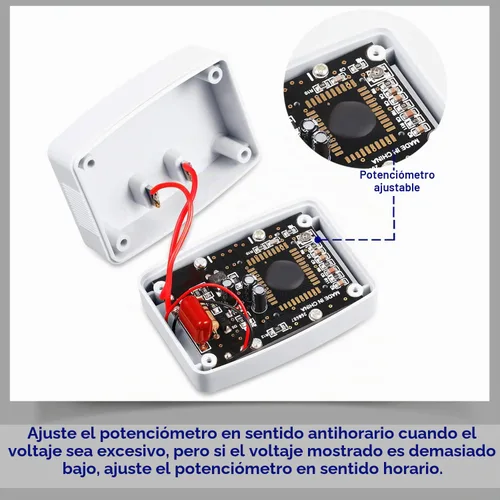 Vista 6 de Monitor de prueba de voltaje, enchufe plano de EE. UU., CA 80-300 V, LCD, voltímetro digital, voltímetro de potencia, medidor de prueba de voltaje
