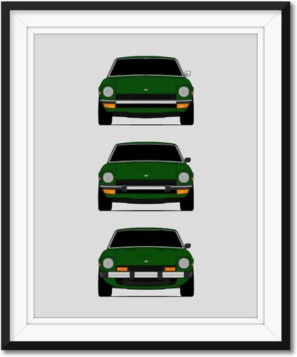 Vista 10 de Custom Car Posters Póster hecho a mano compatible con Datsun 240Z 260Z 280Z, generaciones e impresión de Datsun S30/Nissan S30 (Nissan Fairlady Z)