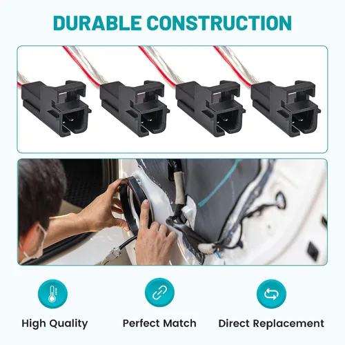Vista 6 de NuIth Adaptador de arnés de cableado para altavoz de puerta para GMC Chevy Yukon/Silverado/Sierra Express 1993-2014, para Buick Cadillac 1987-2006