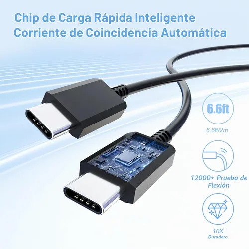 Vista 6 de Cargador súper rápido tipo C, cargador de pared USB C de 25W PD USB C